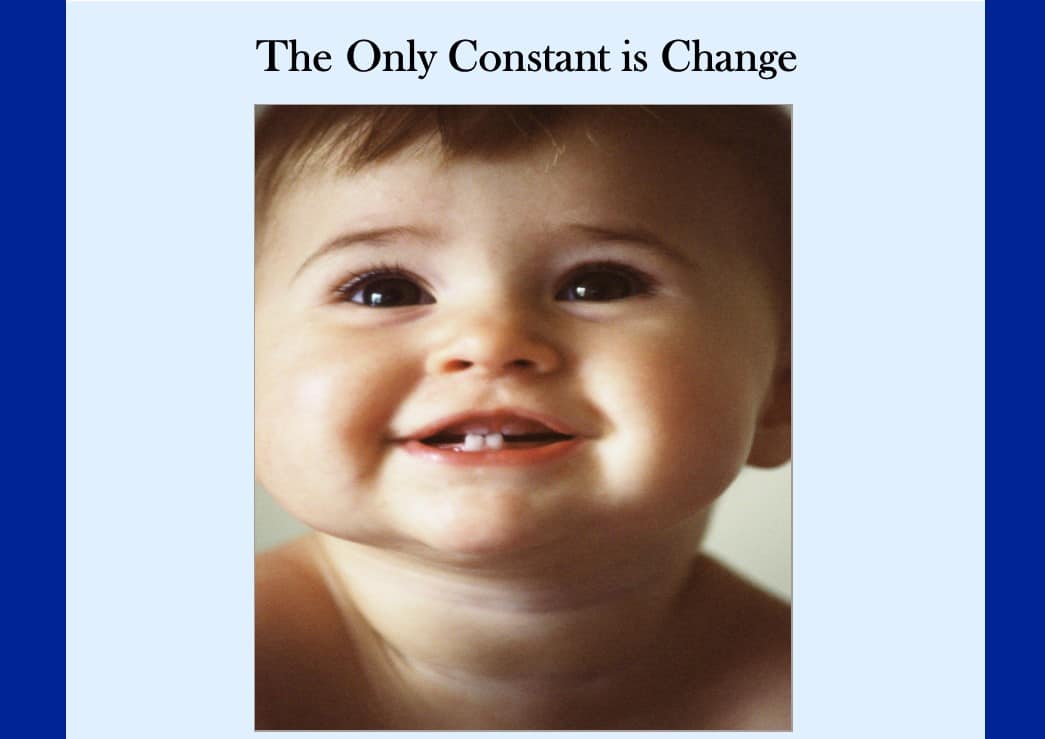The Only Constant is Change (2013)