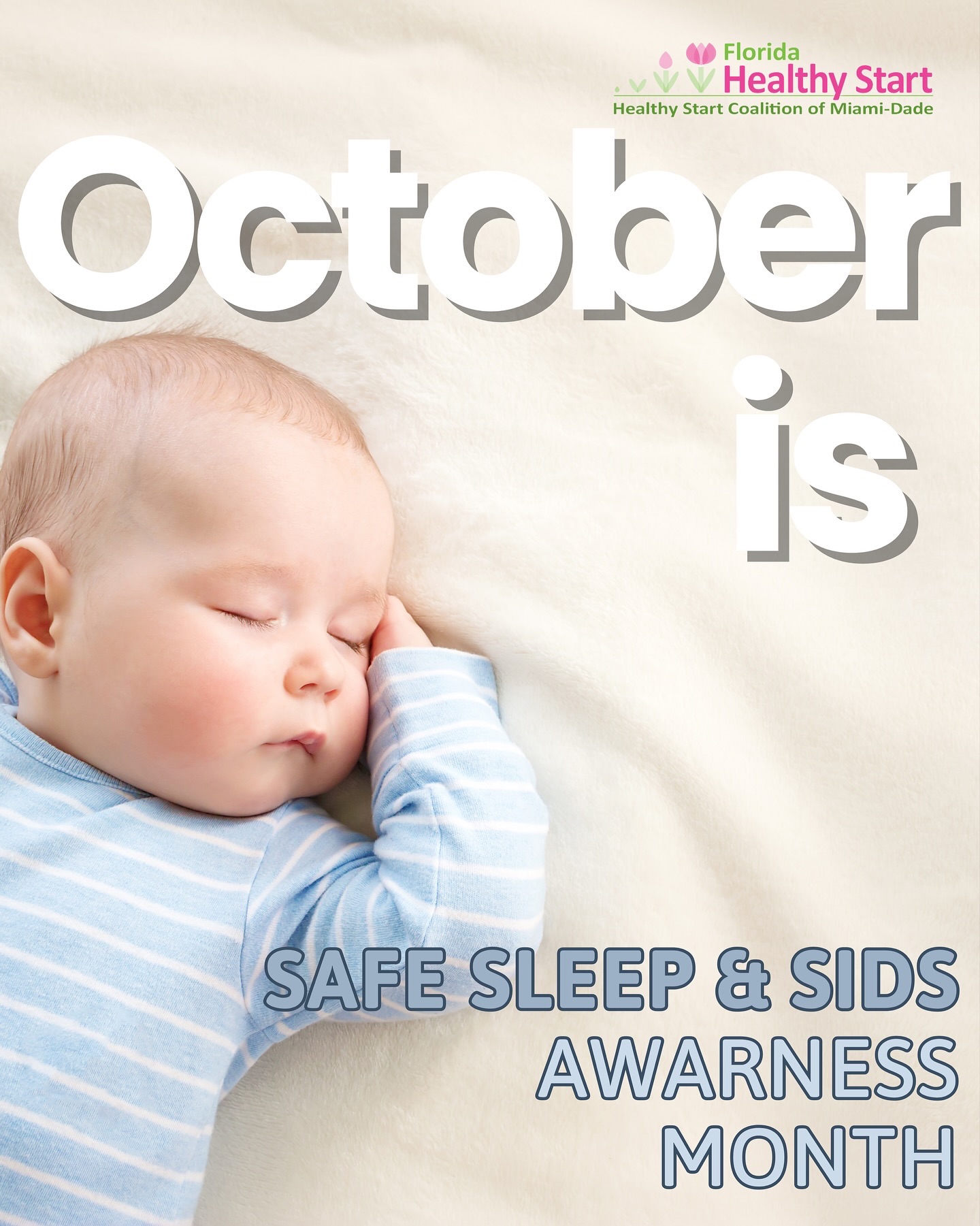 October is Safe Sleep & SIDS Awareness Month 💤 Every year, around