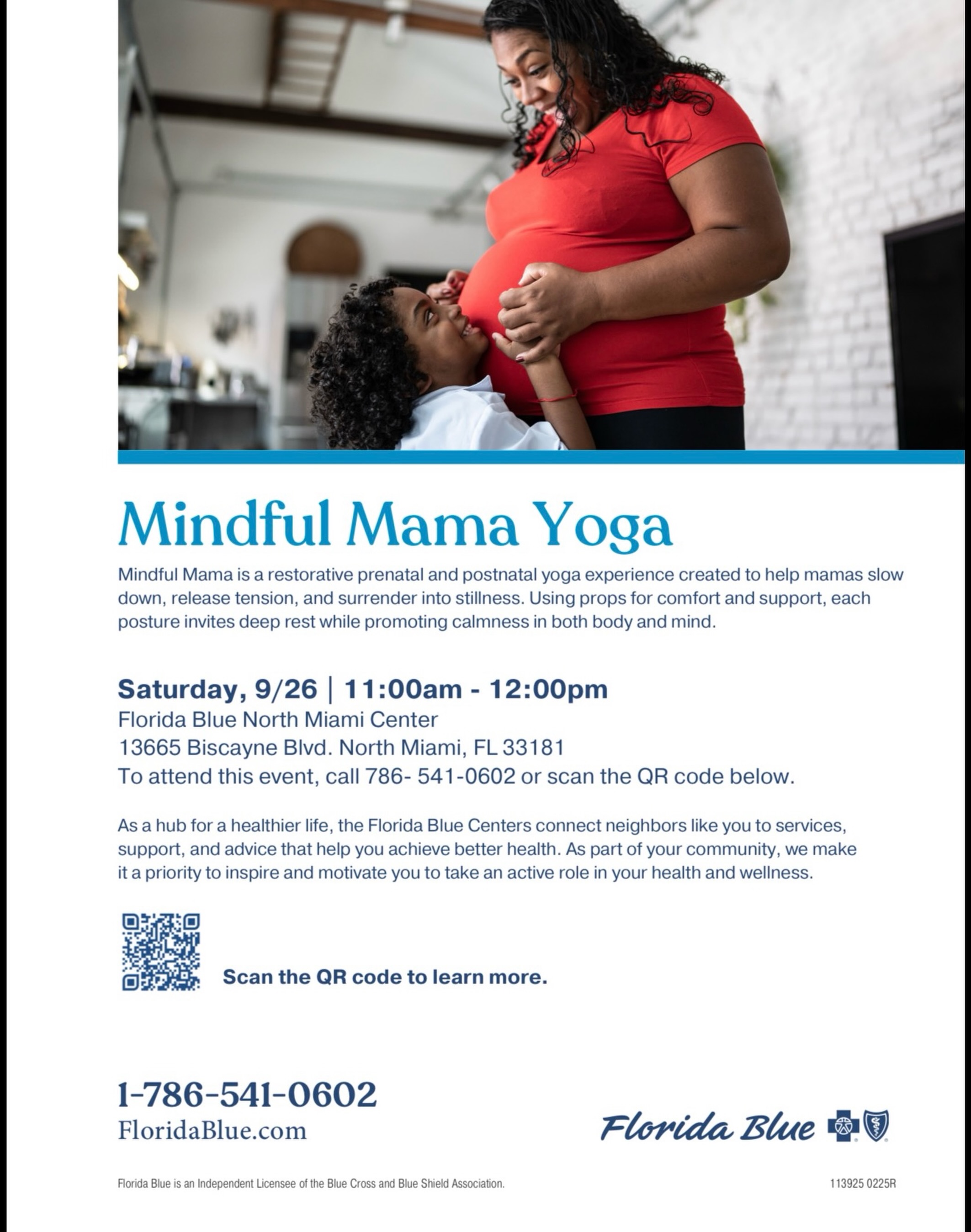 Calling all mamas and mamas-to-be! 💙🧘‍♀️ Mindful Mama Yoga is a FREE