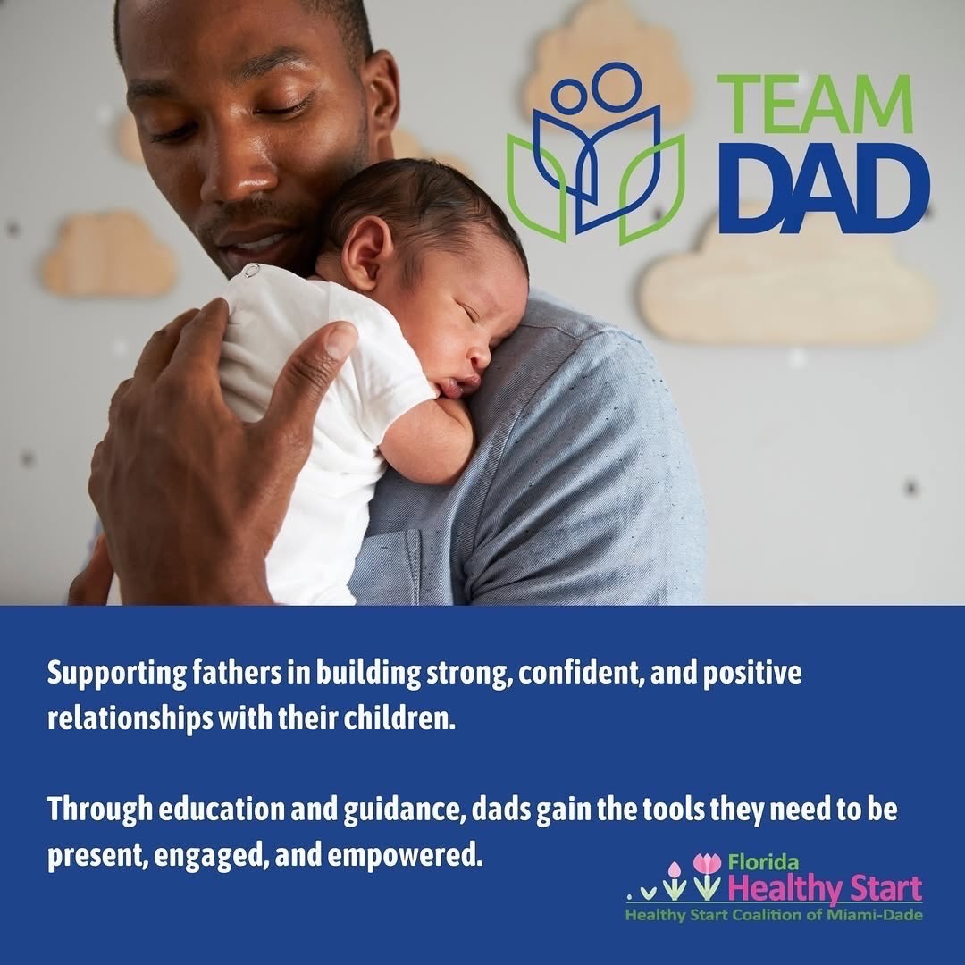 Strong families start with supported dads 💙 T.E.A.M. DAD helps fathers build