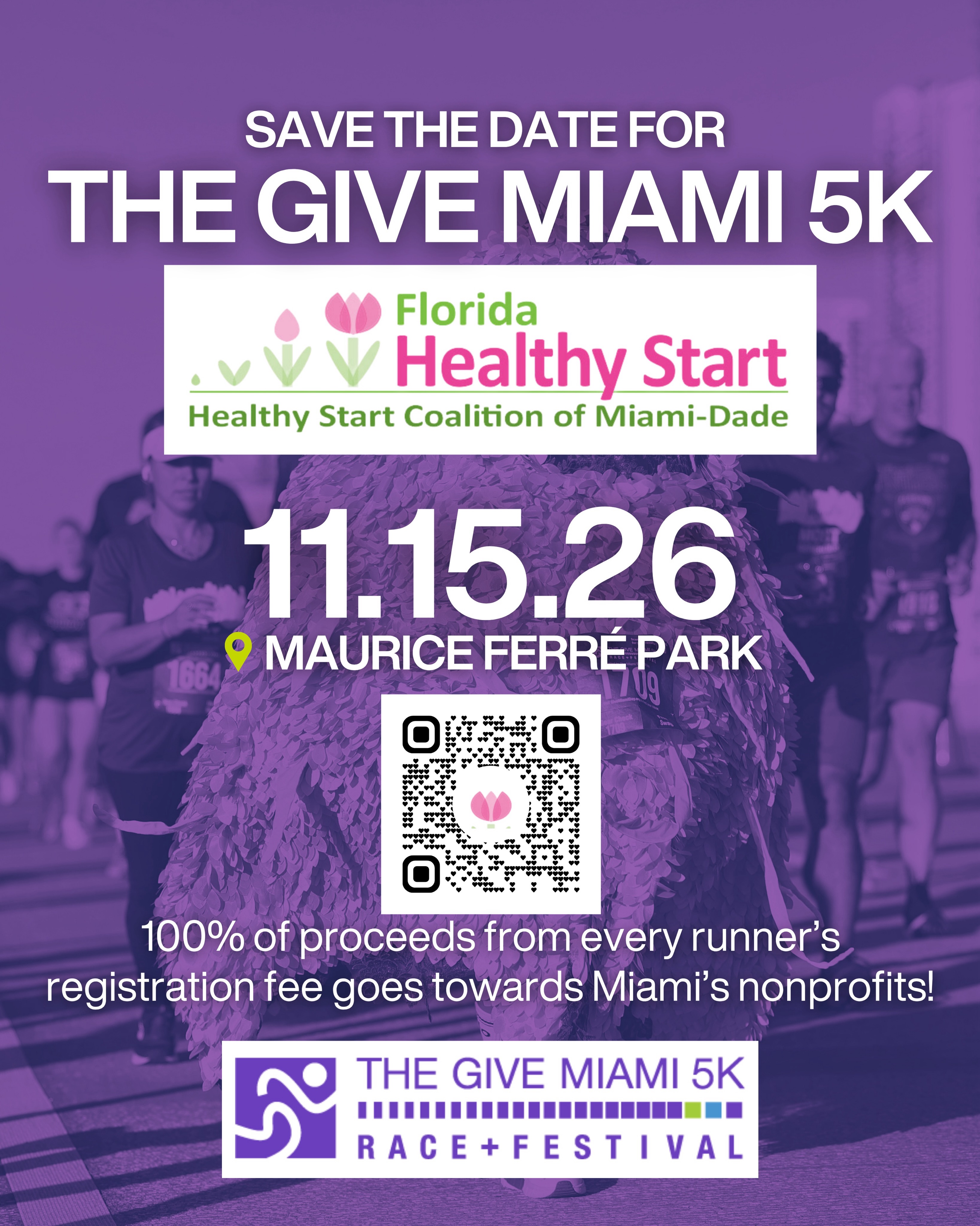 🏃‍♀️💜 Save the date, Miami! The Give Miami 5K is back, and